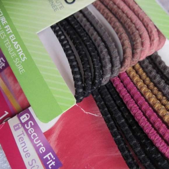 10 Goody Stay Put Slide Proof Elastic Hair Bands - Picture 4 of 7